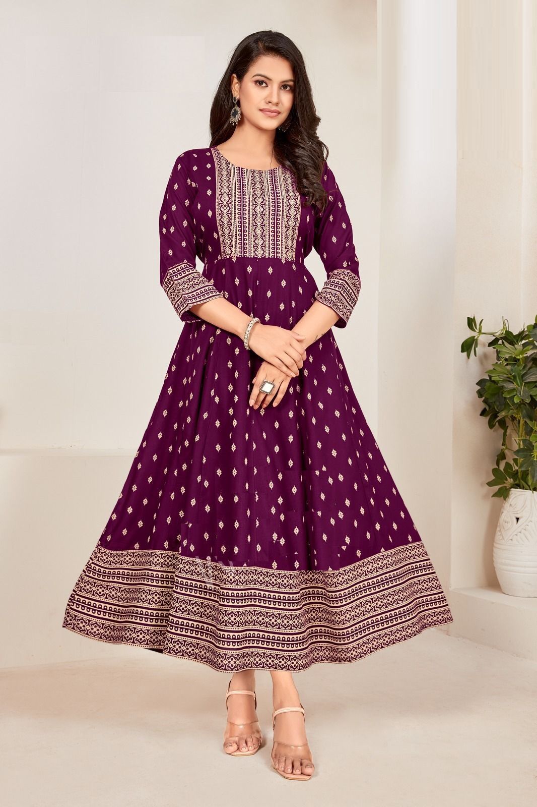 Anushka 1001 Printed Anarkali Kurtis Catalog
